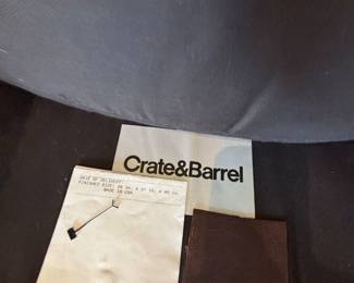 Crate and Barrel label