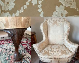 Mahogany George I Style Wingback Chair England Circa 1880