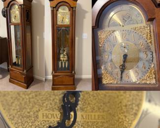 Vintage Howard Miller Grandfather Clock