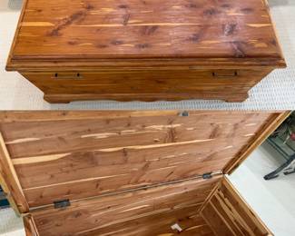 Vintage Solid Cedar Blanket Chest