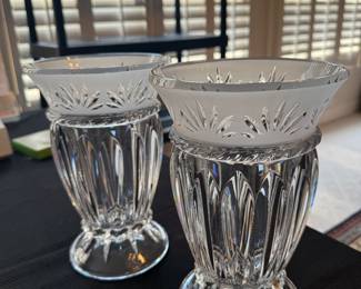 Pair Verrerie Cristallerie
D"Arques Carthage 10” Vase‘s