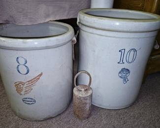 Stoneware. Red Wing (as is handle)