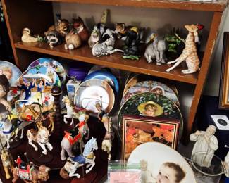 Plates and figurines