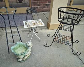 Vintage plant stands
