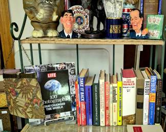 Books from 2 different estates and families. Earth, climate, presidential