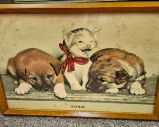 Framed prints. Original framed "Susie"