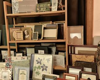 Large selection of vintage and modern picture frames