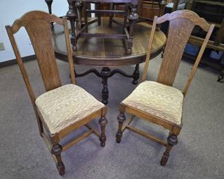 5 chairs-3 matching w/ 2 same style