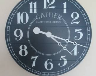 Gather Wood Wall Clock