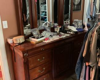Dresser with Triple Mirror
