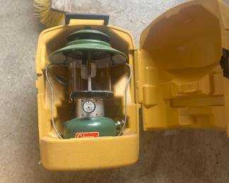 Coleman lantern in plastic case