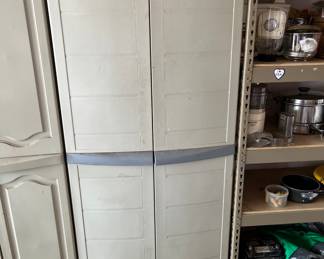 Plastic storage cabinet