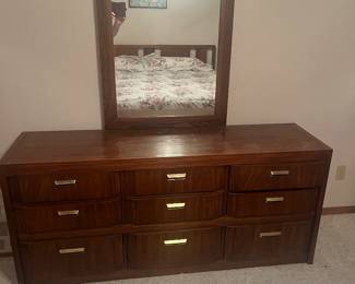 MCM dresser with mirror