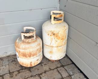 Propane bottles with propaine