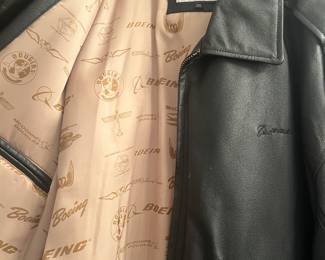 Men’s Boeing leather jacket! Unique Boeing lining!’