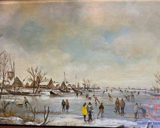 Original Oil on Board Paintings by BEREND DAM
