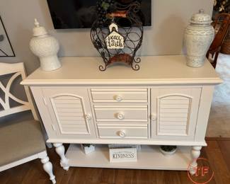 Liberty Furniture Summer House Server in Oyster White
