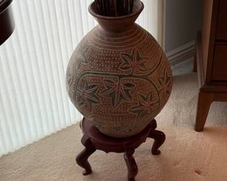 Red Clay Pottery Vase