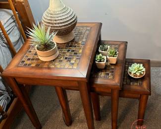 Mosaic Tile Nesting Tables