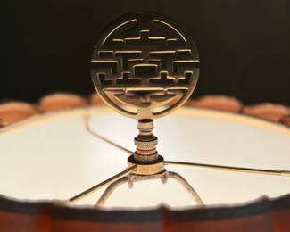 Chinoiserie Style Pale Yellow Ginger Jar Lamps