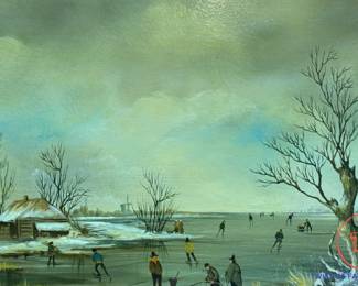 Original Oil on Board Paintings by BEREND DAM
