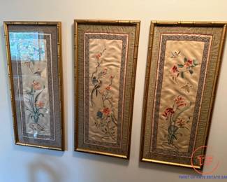 Chinese Silk Embroidery Panels