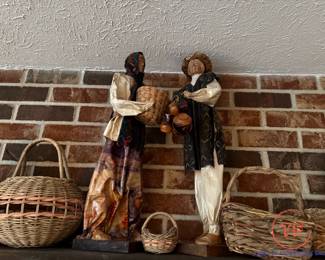 Mexican Folk Art Paper Mache Figurines