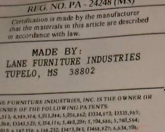 LANE Furniture Leather Recliner