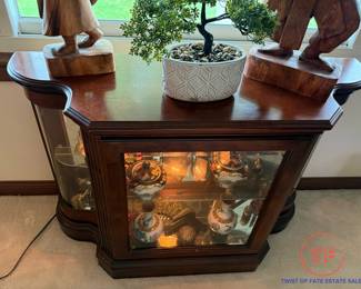 Small Lighted Curio Cabinet