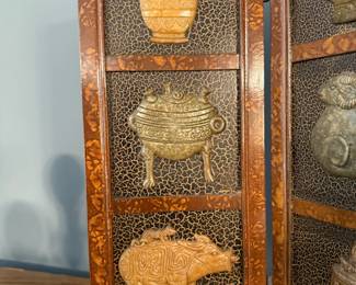 Miniature Room Divider with Figural Accents
