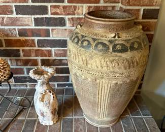 Terra Cotta Floor Vase