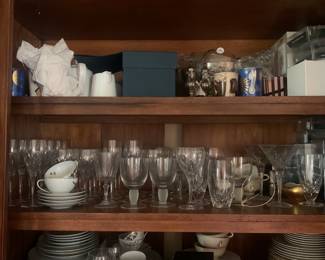Designer stemware, porcelain