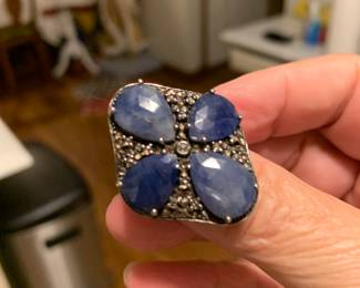 Designer ring, silver 