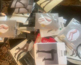 Tights and nylons, new in packaging