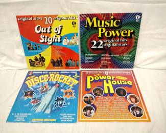 FOUR K-TEL RECORD ALBUMS