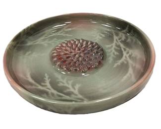 SIGNED HOOD RIVER STUDIO POTTERY GARLIC RASPER PLATE