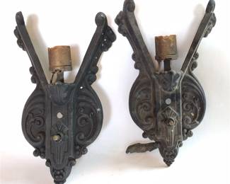 SPANISH REVIVAL DECORATIVE ELECTRIC WALL SCONCES