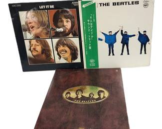 THE BEATLES: LET IT BE FRENCH EDITION,
HELP JAPANESE EDITION,
LOVE SONGS - 1977