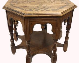 1930s OCTAGONAL SIDE TABLE