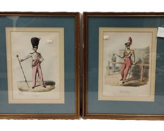 ENGLISH ANTIQUE CHROMOLITHOGRAPHS OF ROYAL MARINES