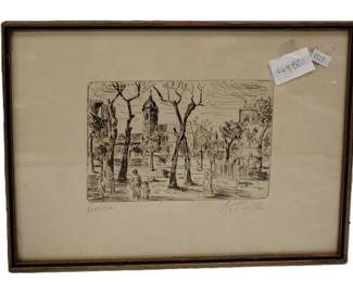 SIGNED GIACOMO PICOLLO ETCHING