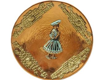 PERUVIAN COPPER WALL PLATE