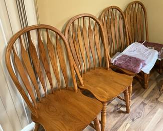 Oak Chairs (sells with Table)