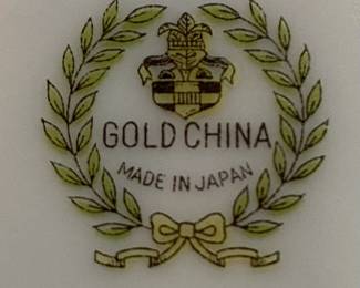 NORITAKE GOLD CHINA mark.