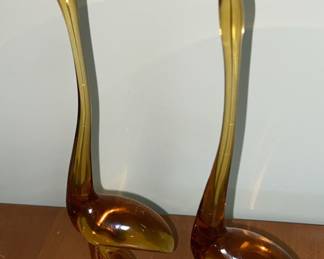 MCM Egret Art Glass