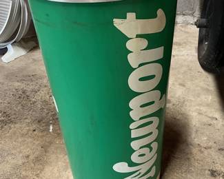 VINTAGE NEWPORT ASH TRAY/TRASH CAN