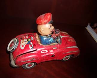Antique SMOKEY JOE Tin Car