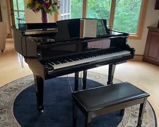 Baby Grand Player Piano w/Bench & Sheet Music