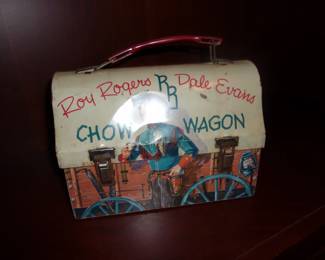 Vintage ROY ROGERS/DALE EVANS Metal Lunch Bucket, No Thermos