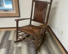 Oak Rocker w/Cane Seat & Back